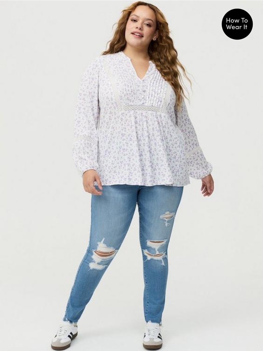 Torrid Crinkle Gauze Pintuck Blouse